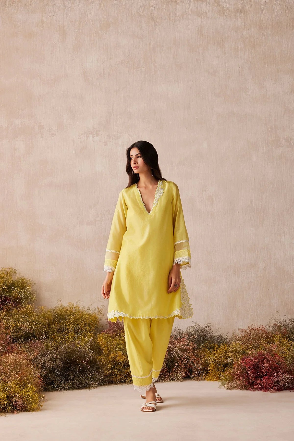 Lemon Breeze Kurta Set-RTS