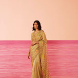 Summer Solstice Geometric Sari