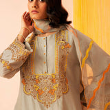 Waves Embroidered Kurta Set