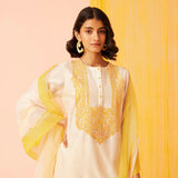 Ivory Bliss Kurta Set-RTS