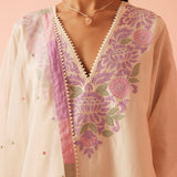 Mystic Blooms Applique Kurta Set