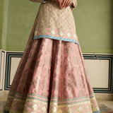 Afsana - Pink Banarasi Lehenga