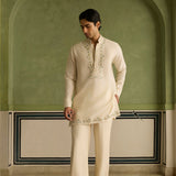Amaan - Ivory Embroidered Kurta Set