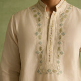 Amaan - Ivory Embroidered Kurta Set