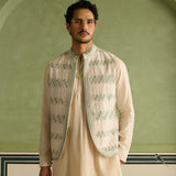 Fida - Ivory Applique Bandi Set