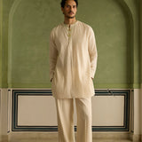 Ruhaan - Ivory Pintucked Kurta Set