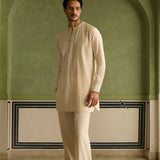 Ruhaan - Ivory Pintucked Kurta Set