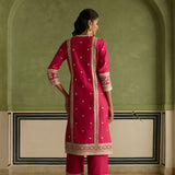 Fasana - Crimson Magenta Kurta Set