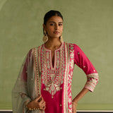 Fasana - Crimson Magenta Kurta Set