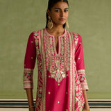 Fasana - Crimson Magenta Kurta Set