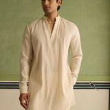 Shaan - Ivory Floral Jacket Set