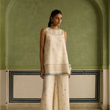 Arzoo - Ivory Sharara Set
