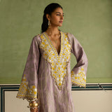 Sajda - Lilac Banarasi Kaftan