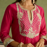 Lamha - Crimson Magenta Kurta Set