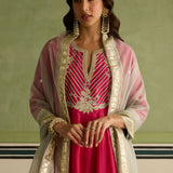 Lamha - Crimson Magenta Kurta Set
