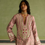 Dua - Pink Banarasi Kaftan