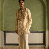 Zorawar - Ivory & Gold Kurta Set