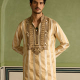 Zorawar - Ivory & Gold Kurta Set