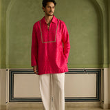 Maahi - Rani Pink Kurta Set