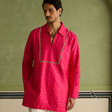 Maahi - Rani Pink Kurta Set