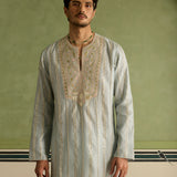Nawab - Ice Blue Kurta Set