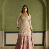 Afsana - Pink Banarasi Lehenga