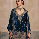 Mehtab Velvet Gharara Set