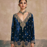 Mehtab Velvet Gharara Set