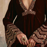 Rangrez Velvet Kurta Set