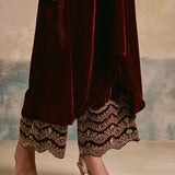 Rangrez Velvet Kurta Set