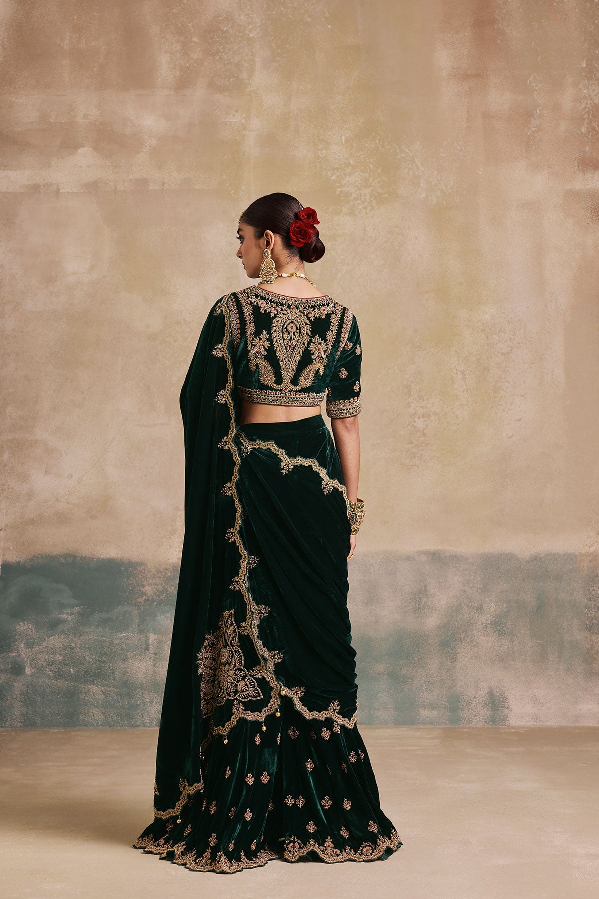 Mehrunissa Draped Sharara Saree