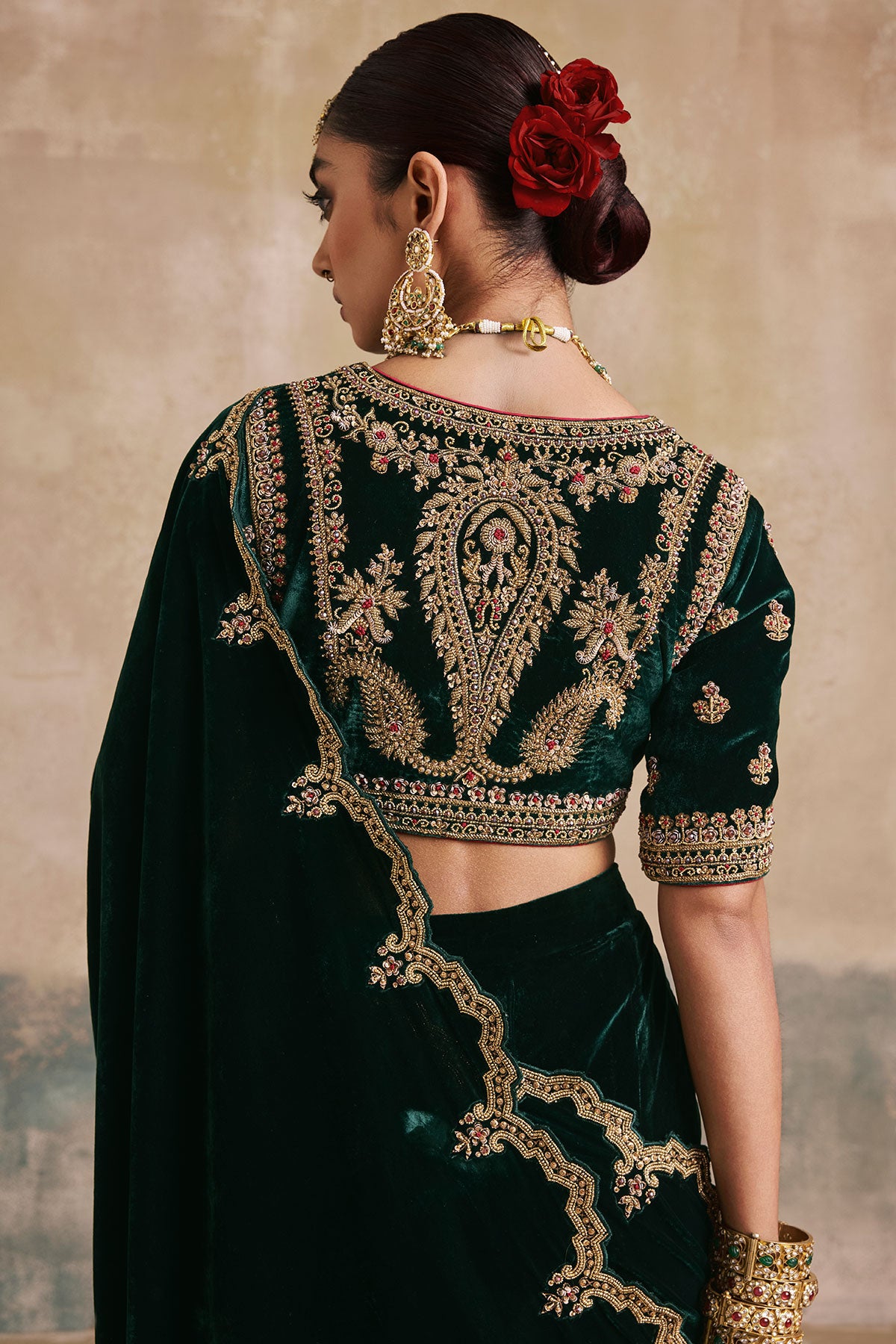 Mehrunissa Draped Sharara Saree