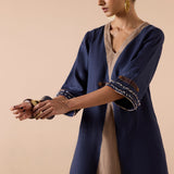 Inked - Navy Kurta Set