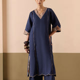 Outlook - Navy Kurta Set