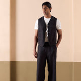 Carlton - Black Gilet Set