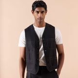 Carlton - Black Gilet Set