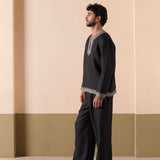 Rotary - Black Kurta Set