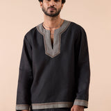 Rotary - Black Kurta Set