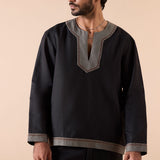 Rotary - Black Kurta Set