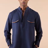 Langford - Navy Kurta Set