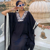 Midnight Black Mirror Kaftan