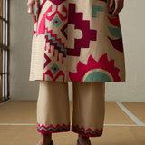 Haru - Dark Beige Kurta Set