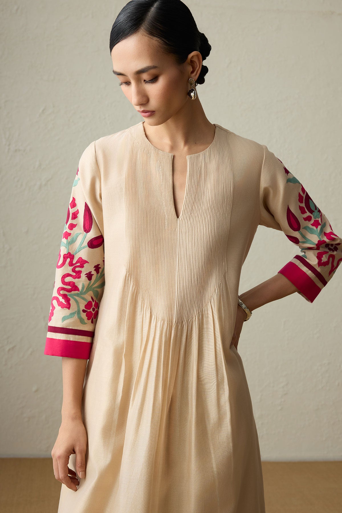 Kiri - Dark Beige Kurta Set-RTS