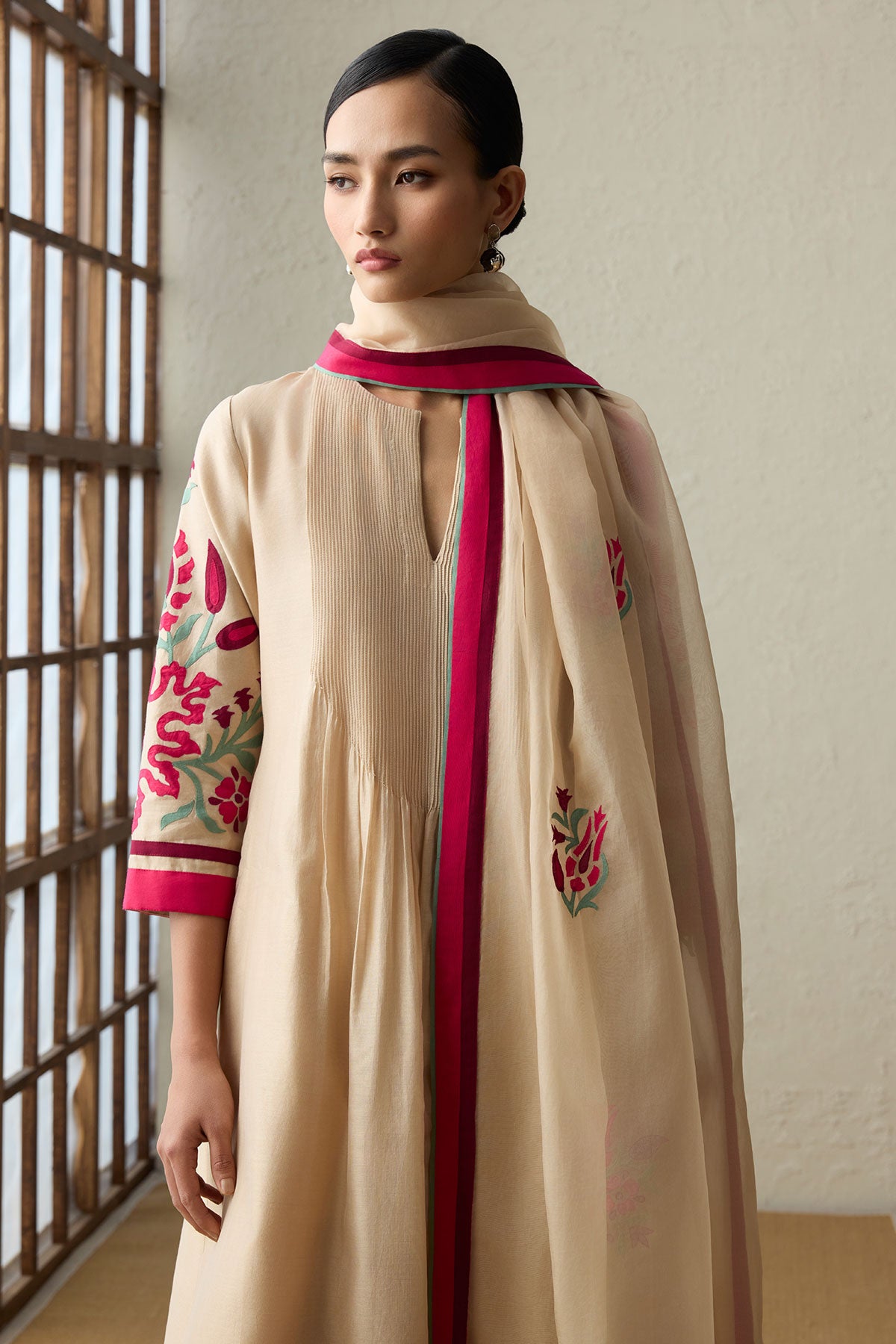 Kiri - Dark Beige Kurta Set-RTS