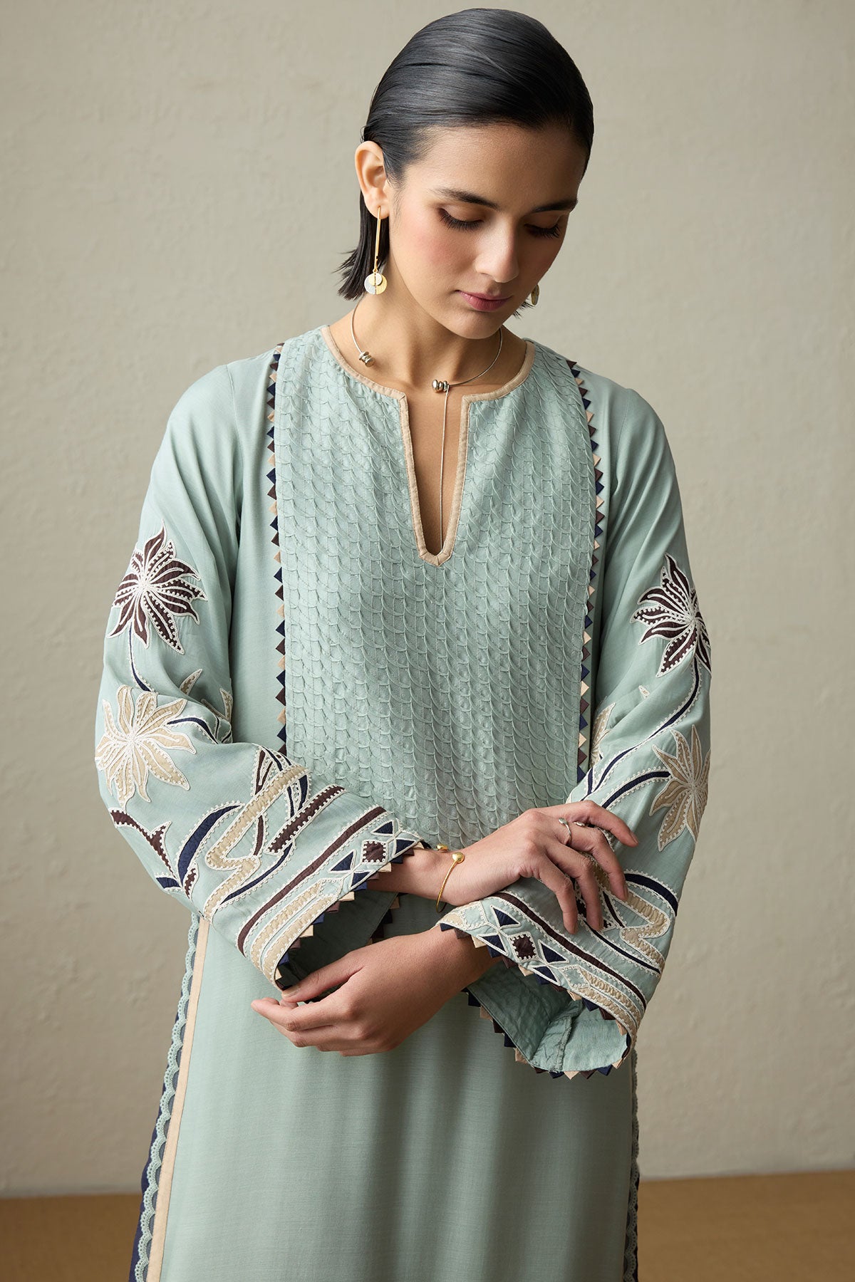Umi - Sea Green Kaftan