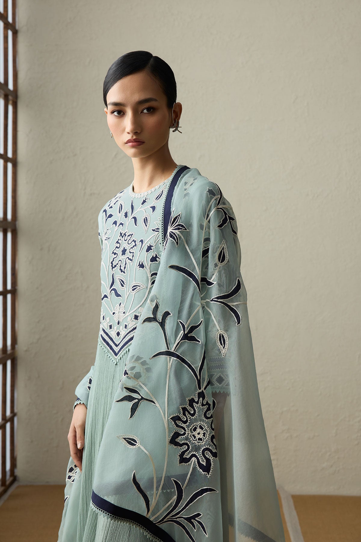 Hinoki - Sea Green Anarkali