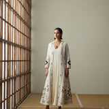 Sora - Ivory Anarkali with Cape Jacket