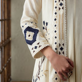 Sora - Ivory Anarkali with Cape Jacket