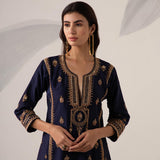 Silk Chanderi Heavy Mughal Kurta Set