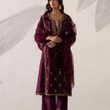 Silk Chanderi Heavy Mughal Kurta Set